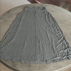 Gray maxi skirt